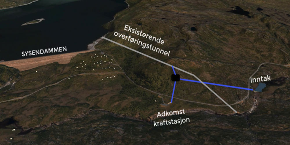 Illustration of Storlia power plant